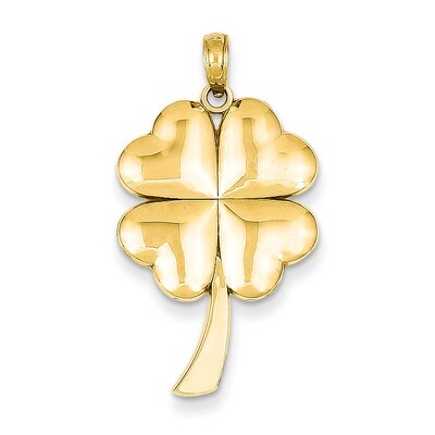 4-Leaf Clover Pendant 14k Gold Solid Polished C2199, MPN: C2199, 637218092086