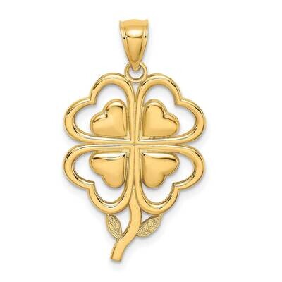 4-Leaf Clover Charm 14k Gold K7285, MPN: K7285, 637218092079