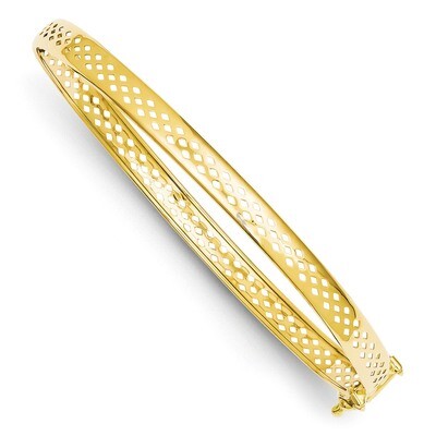 Safety Clasp 4.75mm Bangle 14k Gold Polished DB574, MPN: DB574, 886774615677