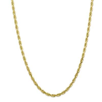 4.5mm Diamond-Cut Quadruple Rope Chain 26 Inch 10k Gold 10QT035-26, MPN: 10QT035-26, 191101715181