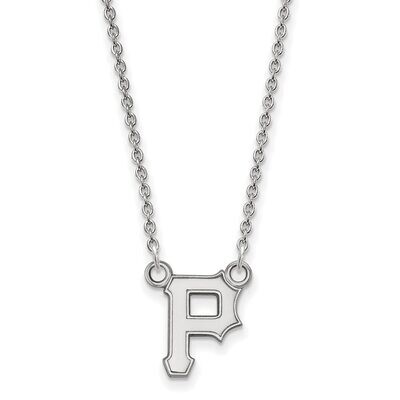 Pittsburgh Pirates Small Pendant with Chain Necklace 10k White Gold 1W006PIR-18, MPN: 1W006PIR-18, …