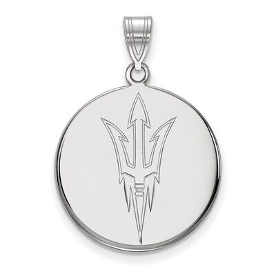 Arizona State University Large Disc Pendant Sterling Silver SS049AZS, MPN: SS049AZS, 886774677507