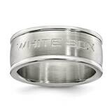 Chicago White Sox Logo Band Ring Stainless Steel WHI035-SZ6, MPN: WHI035, 634401792839