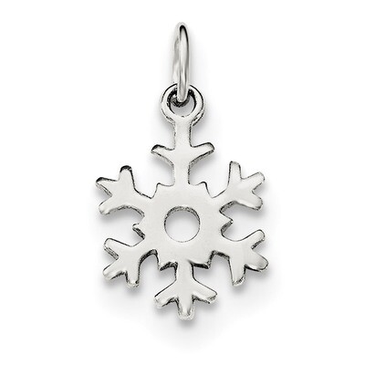 Snowflake Charm Sterling Silver Polished QC8601, MPN: QC8601, 191101471827