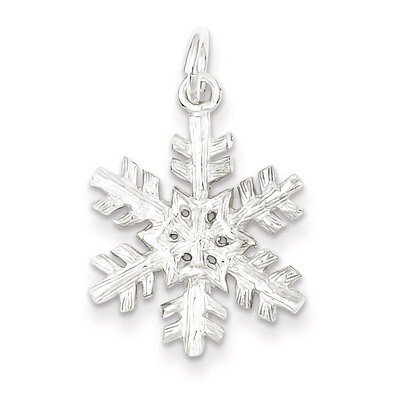 Snowflake Pendant Sterling Silver QC844, MPN: QC844, 883957975689