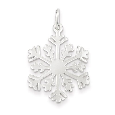 Snowflake Charm Sterling Silver Polished QC4750, MPN: QC4750, 883957584812