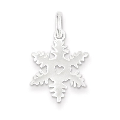 Snowflake Charm Sterling Silver QC198, MPN: QC198, 883957975801