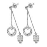 NEW YORK METS NY 3/8 BELOVED HEART EARRINGS Sterling Silver MET005BLERD-SS, MPN: MET005BLERD-SS, 63…