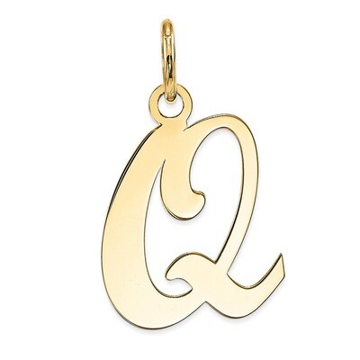 Initial Q Charm 14k Gold YC248Q, MPN: YC248Q, 191101363498