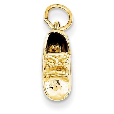 Single Baby Shoe Charm 14k Gold A0158/A, MPN: A0158/A, 883957852652