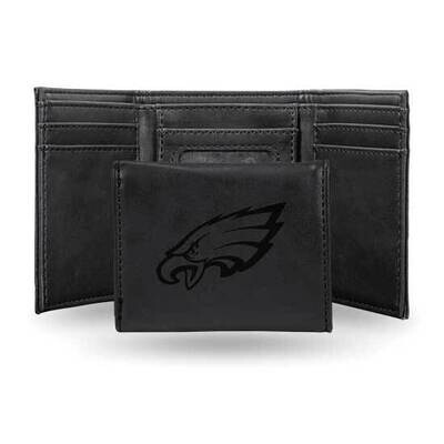NFL Philadelphia Eagles Black Faux Leather Trifold Wallet GC7794, MPN: GC7794, 767345899682