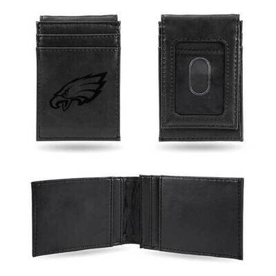 NFL Philadelphia Eagles Black Faux Leather Front Pocket Wallet GC7548, MPN: GC7548, 767345895998