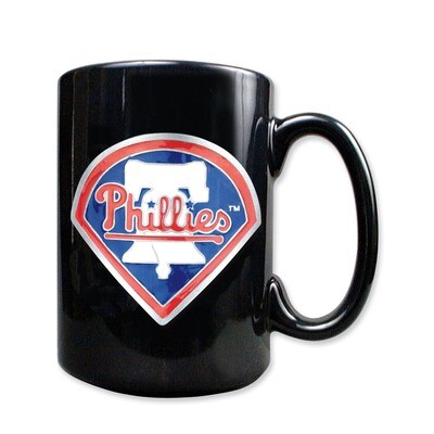 Philadelphia Phillies 15oz Black Ceramic Mug GC800, MPN: GC800, 89006605037