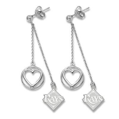 TAMPA BAY RAYS BELOVED HEART EARRINGS Sterling Silver DEV023BLERD-SS, MPN: DEV023BLERD-SS, 63440100…