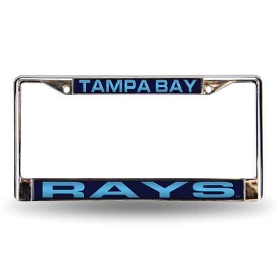 MLB Tampa Bay Rays Blue Laser Chrome Car License Plate Frame GC7036, MPN: GC7036, 94746402952