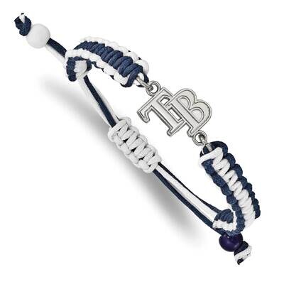 MLB Tampa Bay Rays Adjustable Cord Bracelet Stainless Steel ST514DEV, MPN: ST514DEV, 634401016126