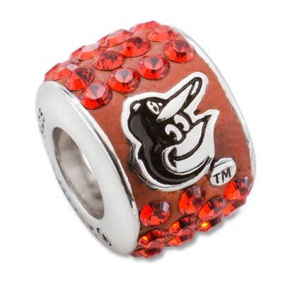 Baltimore Orioles Premier Bead Charm Sterling Silver ORI070CHM-SS