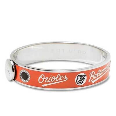 Baltimore Orioles Hinged Enamel Bracelet with S Crystal ORIHEB, MPN: ORIHEB, 634401000927