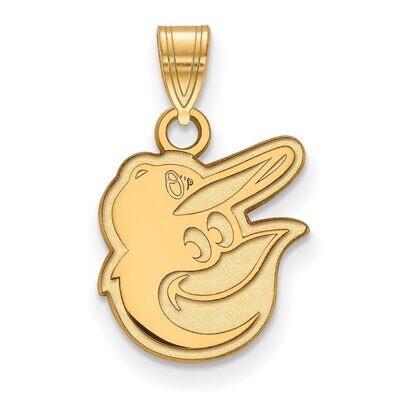 Baltimore Orioles Small Pendant 10k Yellow Gold 1Y012ORI, MPN: 1Y012ORI, 886774808499