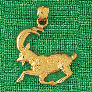 Dazzlers Jewelry Goat Farm Animal Pendant Necklace Charm Bracelet in Yellow, White or Rose Gold 262…
