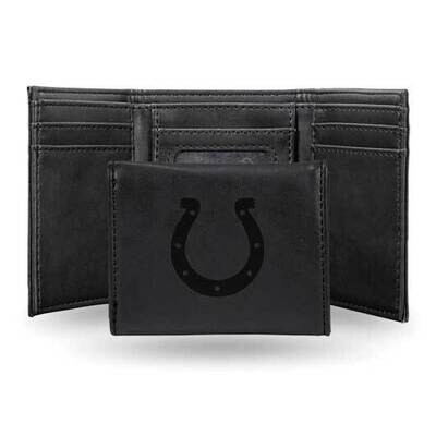 NFL Indianapolis Colts Black Faux Leather Trifold Wallet GC7770, MPN: GC7770, 767345899699