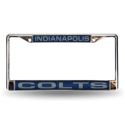 NFL Indianapolis Colts Blue Laser Chrome Car License Plate Frame GC7083, MPN: GC7083, 94746402495