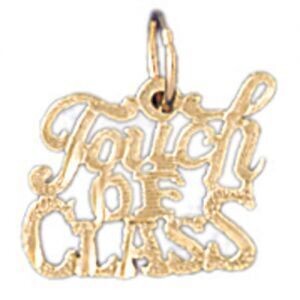 Dazzlers Jewelry Touch Of Class Pendant Necklace Charm Bracelet in Yellow, White or Rose Gold 10539…