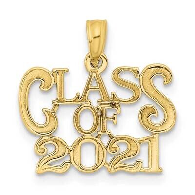 Class of 2021 Graduation Charm 10k Gold 10K9932, MPN: 10K9932,