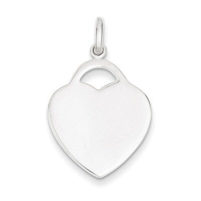 Heart Charm Sterling Silver QC3712, MPN: QC3712, 883957908328