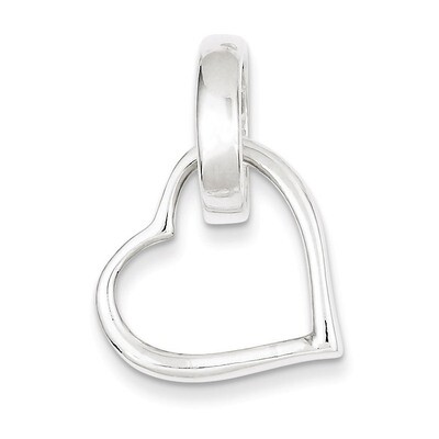 Heart Charm Sterling Silver QC4565, MPN: QC4565, 883957911168
