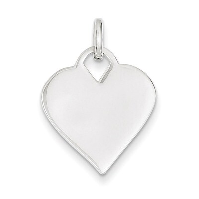 Heart Charm Sterling Silver Polished QC6006, MPN: QC6006, 883957914015