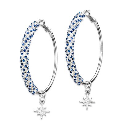 Seattle Mariners Amped Logo Crystal Earrings MRN077ER-CR