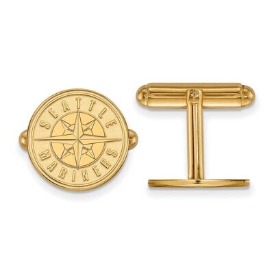 Seattle Mariners Cufflinks Gold-plated Silver GP004MRN, MPN: GP004MRN, 886774898490