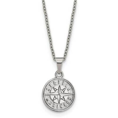 MLB Seattle Mariners Pendant with 2 inch Extender Necklace Stainless Steel ST516MRN, MPN: ST516MRN,…