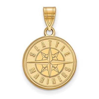 Seattle Mariners Medium Pendant 10k Yellow Gold 1Y002MRN, MPN: 1Y002MRN, 886774797410