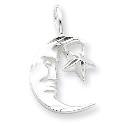 Moon Star Charm Sterling Silver QC3889, MPN: QC3889, 883957849614