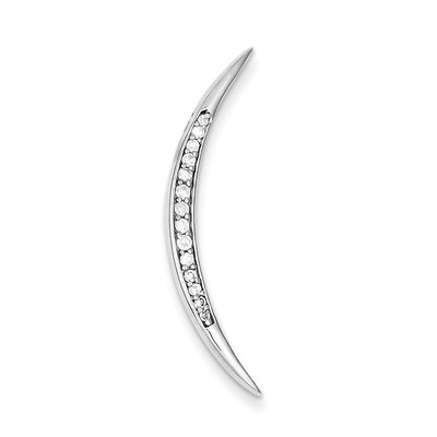 Moon Pendant Sterling Silver Diamond QP2688, MPN: QP2688, 883957507255