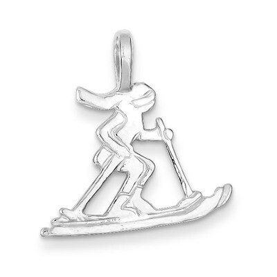 Skier Pendant Sterling Silver QC2796, MPN: QC2796, 883957907208