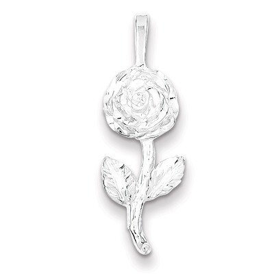 Rose Pendant Sterling Silver QC1079, MPN: QC1079, 883957343259