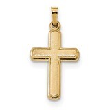 Latin Cross Pendant 14k Gold Satin XR1559, MPN: XR1559, 883957731414