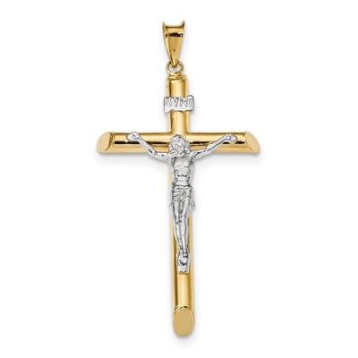Crucifix Pendant 14k Two-Tone Gold Polished K6283, MPN: K6283, 886774119731