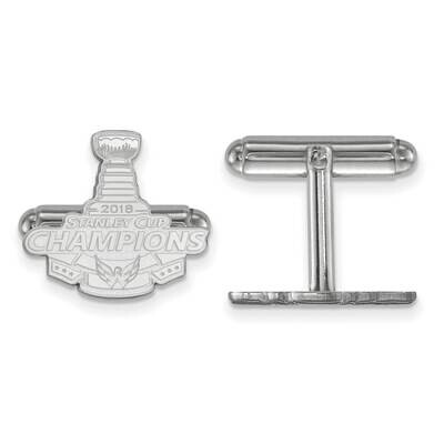 2018 Stanley Cup Champions Washington Capitals Cufflinks Sterling Silver Rhodium-plated SS007CAP18,…