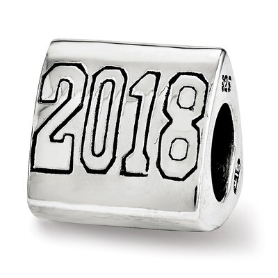 Grad 2018 Trilogy Bead Sterling Silver QRS3857, MPN: QRS3857, 191101208584