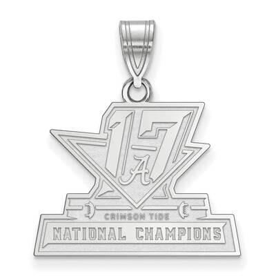 University of Alabama 2018 College Football National Champions Medium Sterling Silver SS001CFA17, M…