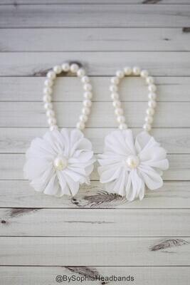 Baby Barefoot Sandals, White Barefoot Sandal, Baby Foot Jewelry, Baby Shoes, Baby Pearl Barefoot Sa…