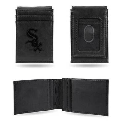 MLB Chicago White Sox Black Faux Leather Front Pocket Wallet GC7388, MPN: GC7388, 767345894601