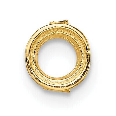 Round Bezel with Airline and Seat .05ct. Setting 14k Yellow Gold YG159, MPN: YG159,