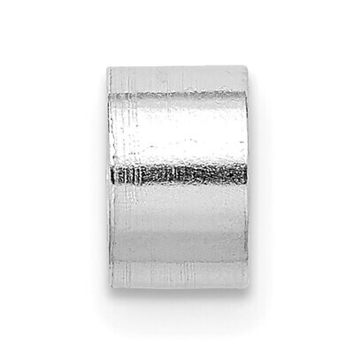 2.0mm Round Open Back Tube Bezel with Stone Seat Setting 14k White Gold WG156, MPN: WG156,