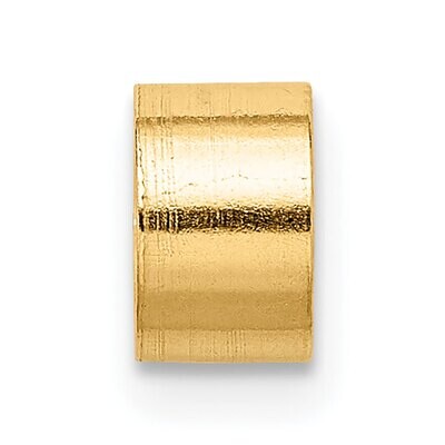 2.0mm Round Open Back Tube Bezel with Stone Seat Setting 14k Yellow Gold YG156, MPN: YG156,