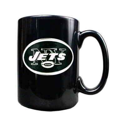New York Jets 15oz Black Ceramic Mug GC153, MPN: GC153, 89006592139